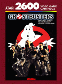Ghostbusters Atari 2600 US box art